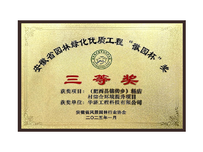 齐齐哈尔荣获2025“徽园杯”奖三等奖